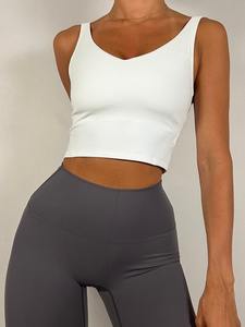 เสื้อโยคะคอสูงสำหรับผู้หญิง ขายส่งตามสั่ง ระบายอากาศได้ดี แห้งเร็ว แขนสั้น เสื้อยืดกีฬาไร้ตะเข็บ - Product Image 4