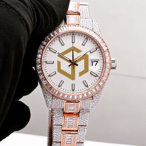 Montre-bracelet analogique polygonale de luxe pour homme, style Hip Hop, avec diamants Moissanite et quartz - Product Image 3