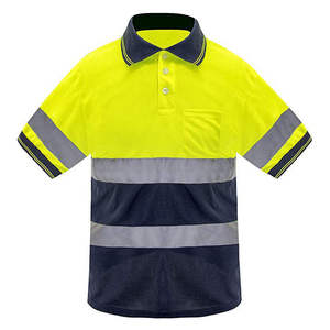 reflective Shirts Reflector Work Reflective Safety Hi Vis Work T-Shirt Men's <b>Polo</b> Shirts Hi Vis High - Product Image 4