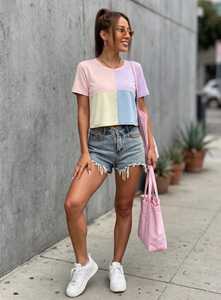 เสื้อครอปแขนยาวคอเต่าทรงสลิมฟิตสำหรับผู้หญิง ผ้าโพลีเอสเตอร์ถัก ไม่เป็นขุย เหมาะสำหรับฤดูร้อน - Product Image 2