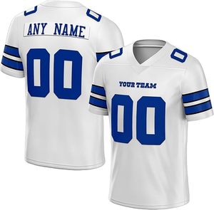 Camiseta de Fútbol Americano Bordada para Hombre al por Mayor, Camisetas de Rugby de Todos los Equipos, Logotipo Personalizado, 100% Poliéster, Malla Transpirable - Product Image 2