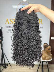 CABELLO DE TRAMA CRUDA CABELLO VIETNAMÉS Cabello humano virgen Texturas rizadas para mujeres negras - Product Image 3