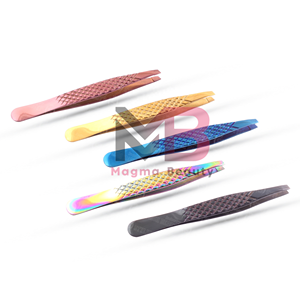 Pinzas para Cejas MAGMA BEAUTY de Acero Inoxidable, Nueva Gama Profesional, con Logotipo Personalizado, Antiestáticas, Ecológicas, de Lujo y Moda - Product Image 3