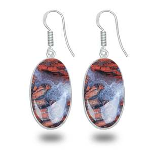 Pendientes Colgantes de Plata con Jaspe Rojo de Múltiples Formas, Estilo Bohemio, Lindos y de Moda, Ideales para Fiestas - ¡Gran Venta 2026! - Product Image 1