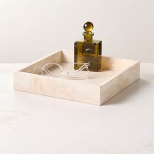 Plateau de service en pierre de travertin beige naturel pour comptoir de cuisine, meuble-lavabo de salle de bain, décoration intérieure et table à manger - Product Image 2