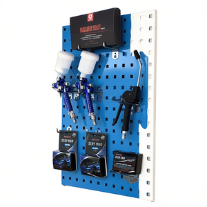 Estante de pared metálico Pancheng con tablero perforado para almacenamiento de herramientas de hierro para organización de talleres de reparación de automóviles - Product Image 2