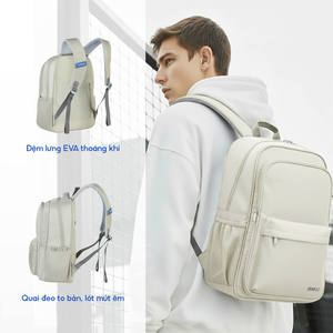 Sac à dos pour ordinateur portable SAKOS en polyester, design personnalisé, poignée souple, antivol, antichoc, étanche, port USB, fermeture éclair, idéal pour les voyages - Product Image 5