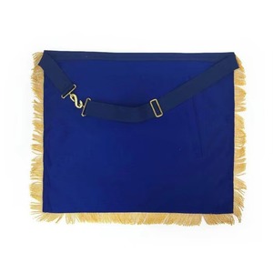 เข็มขัด Past Master Blue Lodge สีทอง ประดับโลหะทองเหลืองรูปพระอาทิตย์  แบบสามชั้น บริการ OEM ผ้ากำมะหยี่ลายชาติพันธุ์ ปรับแต่งได้ รุ่น MAP-0130 - Product Image 6
