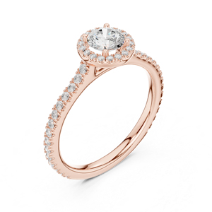 Anillo de Diamante Cultivado en Laboratorio con Corte Redondo en Oro Sólido de 14K, Certificado IGI, Diseño Clásico Solitario, Anillo de Compromiso para Mujer - Product Image 5