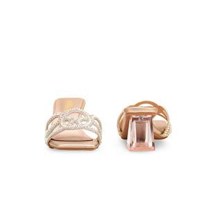 Zapatilla de fantasía dorada para mujer - Product Image 2