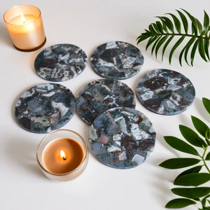 Sous-verres en Agate Mousse Naturelle – Design Élégant – Supports pour Boissons, Café et Plats – Vente en Gros OEM/ODM - Product Image 3