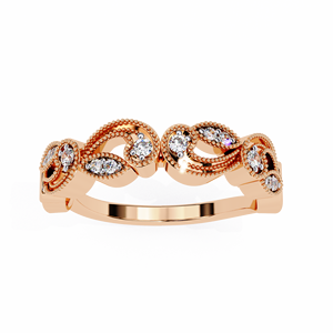 Anillos de Boda de Oro Sólido de 14K de Diseño Clásico con Diamantes Cultivados en Laboratorio HPHT, Color VVS VS DEF, para Uso Diario - Product Image 5