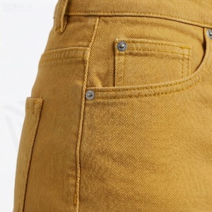 Jupe crayon mini en jean taille haute pour femme, couleur unie, style décontracté avec poches, coupe ajustée, toutes saisons - Product Image 5