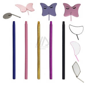 Accessoires/outils d'extension de cils avec logo personnalisé miroir de maquillage de poche pour lunettes miroir cosmétique à usage de salon inspection du formateur - Product Image 1