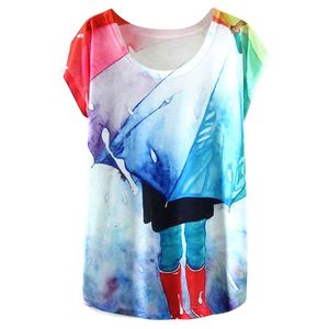 T-shirts pour femmes en polyester 100% de haute qualité, impression personnalisée, logo personnalisé, vêtements décontractés avec technique de sublimation, vente en gros - Product Image 6