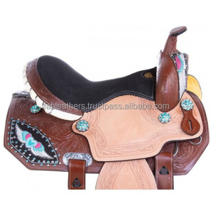Selle d'équitation Western Pleasure en cuir véritable avec cuir de qualité supérieure pour l'équitation Reining à des prix abordables en gros - Product Image 5