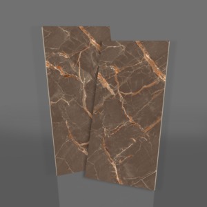 Azulejos de porcelana con diseño de mármol de alta resolución, 600x1200 mm, brillantes y pulidos, para pisos y paredes interiores, para el hogar y la cocina. - Product Image 1