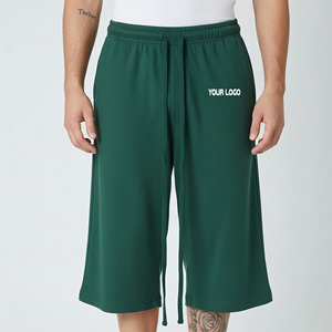 Pantalones Cortos de Lona para Hombre, 250 g/m², Secado Rápido, Logotipo Personalizado con Impresión DTF, Color Sólido, Estilo Urbano, Pantalones Largos a la Moda - Product Image 4
