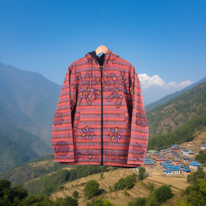Nepali 100% Cotton Jacket Handmade Traditional Design - Product Image 3