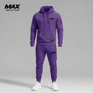 Ensemble de survêtement d'hiver pour homme en coton, imprimé, technique, avec logo en strass, vente en gros, tissu, survêtement pour homme OEM, le plus vendu - Product Image 1