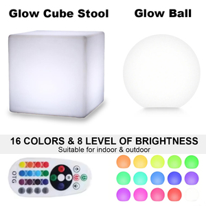 Ensemble de décoration de fête LED pour les États-Unis, le Royaume-Uni, l'Australie et le Canada, 10 boules lumineuses et 4 tabourets cubes, mariage, <span class=keywords><strong>anniversaire</strong></span>, événements en plein air et en intérieur, service DDP - Product Image 6