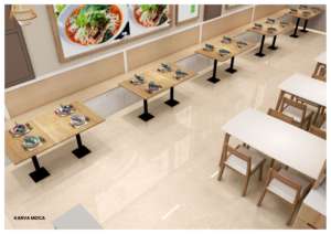 Carreaux de sol en porcelaine brillante antidérapants de qualité supérieure pour la décoration intérieure 60x120cm 600x1200mm 24x48 pouces pour salle de bain et cour - Product Image 5