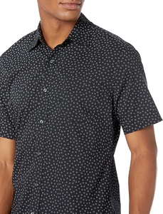 Custom Men's Hawaiian <b>Shirt</b> High Quality Cotton Single <b>Button</b> Solid Pattern Breathable Turn-down Collar <b>Half</b> Sleeve Summer <b>Shirt</b> - Product Image 5
