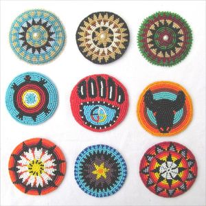 Sous-verre vintage en perles de verre faites à la main de qualité supérieure, épaisseur 5 mm, conçu pour protéger les surfaces de table, décoration moderne pour la maison, service - Product Image 6