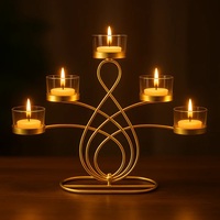 Porte-bougies T-Light en fer forgé, design traditionnel, fabrication artisanale, durables, lot de 11, cadeaux pour mariage, Diwali, Pooja, décoration de la maison