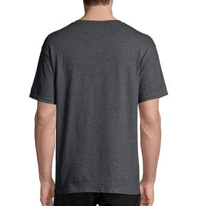 Chemises pour hommes de haute qualité 100% coton, t-shirt pour hommes avec logo personnalisé, service OEM, t-shirts respirants à col rond et manches courtes pour hommes - Product Image 6