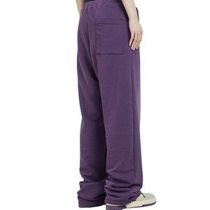 Pantalon décontracté unisexe coupe droite et évasée, style vintage 2026, effet délavé soleil, pour un confort détendu - Product Image 3