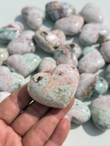 Cœur en jaspe licorne, cristal naturel sculpté à la main, pierre précieuse Feng Shui, cristal de guérison, cadeau, pierre décorative 50-60mm - Product Image 2