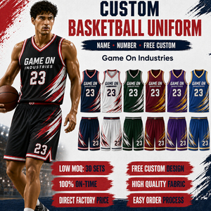 With Own Logo Print Custom Sublimation Printing Basketball Jersey Set Factory Direct Men Athletic Sportswear Basketball Uniforms - Product Image 2