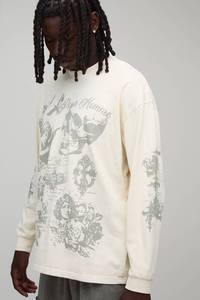 <b>Custom</b> Screen Printed Men's Sweatshirt Personalized Long Sleeve Streetwear OEM Casual Wear <b>Custom</b> Design Apparel Top Clothing - Product Image 4
