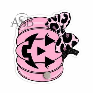 Pink Pumpkin Bow Halloween Lash Tile With Magnets Leopard Print Bow Pumpkin Spooky Halloween Lash <b>Tray</b> Custom Logo - Product Image 5