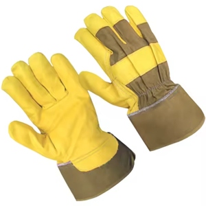 Gants de travail en cuir de chèvre de qualité supérieure, résistants à l'abrasion, protection personnelle des mains - Product Image 3