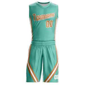 Uniformes de basket-ball personnalisés, nom de l'équipe imprimé, maillot et short sublimés à séchage rapide, sans manches, unisexe, adulte, toutes saisons - Product Image 2