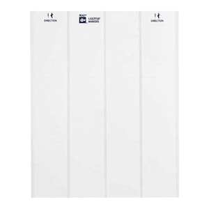 Étiquettes vierges en polyester souple imprimables au laser Brady pour les signalisations industrielles et l'identification des équipements - Product Image 1