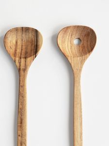Minimalist Handmade Natural Wood Spoon Eco-Friendly Durable Mirror <b>Camping</b> <b>Kitchen</b> Utensil for Cooking Baking Competitive Price - Product Image 5