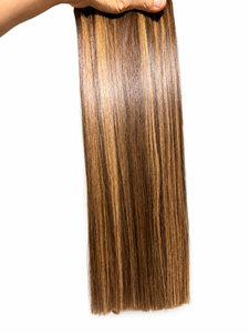 Offre Spéciale AZURA HAIR HD Mèches Brunes Lisses Frontal en Cheveux Humains Grande Densité Double Drawn 250% Pré-Plucké Ligne de Cheveux Naturelle - Product Image 6