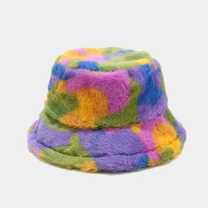 Sombrero de Pescador SIDDIQUI HOSINEX para Mujer, con Forro de Piel Sintética, Diseño Laminado, Color Sólido, Casual, de Felpa, Sin Costuras, Teñido, para Invierno, Cálido, Lavado - Product Image 3