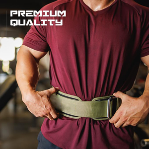 Cinturón de Gimnasio Ajustable de Neopreno con Cierre Rápido, Cinturón de Soporte Lumbar para Levantamiento de Pesas, Resistente y Completo - Product Image 5