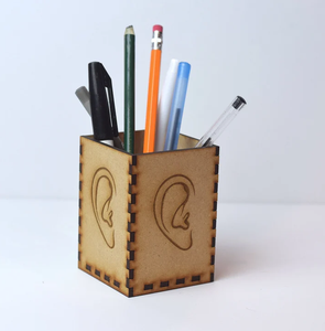 Organizador de bolígrafos de MDF, soporte para lápices, artesanía personalizable, el mejor precio - Product Image 1