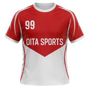 ชุดยูนิฟอร์มแฮนด์บอลชาย สีแดงขาว ทูโทน ผ้าโพลีเอสเตอร์ เสื้อกีฬา กางเกงขาสั้น ชุดฝึกซ้อมทีม ชุดแข่งขัน ชุดออกกำลังกาย - Product Image 5