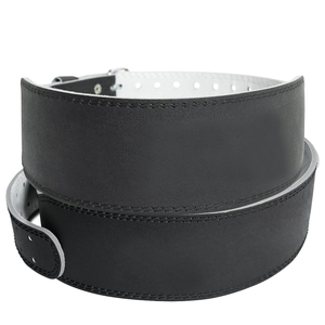 Heavy duty leather gym belt weightlifting waist support bodybuilding powerlifting fitness training durable adjustable design - Product Image 6