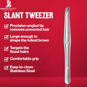 Pinzas Profesionales de Acero Inoxidable para Cejas con Punta Inclinada de Precisión para Depilación Facial, Uso en Salones de Belleza y Personal - Product Image 6