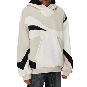 Streetwear Sweat à capuche coton éponge française lavage à l'acide Vintage Logo personnalisé surdimensionné Stone Wash Sun Distressed Hoodies - Product Image 1