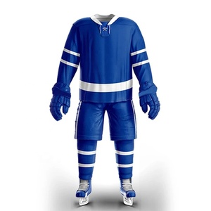 Maillot de hockey sur glace professionnel personnalisé avec logo, impression par sublimation, respirant, uniforme en polyester pour adultes - Product Image 2