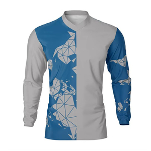 Maillot de VTT personnalisé de haute qualité, impression par sublimation, séchage rapide, maillot de cyclisme OEM ODM, vente en gros de maillots de VTT - Product Image 1