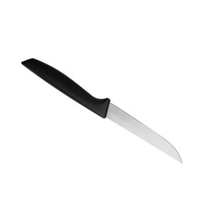 Couteaux à éplucher ergonomiques noirs avec lame de coupe pointue argentée pour éplucher, tailler et trancher les fruits et légumes frais - Product Image 4